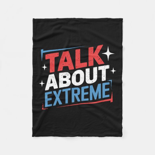 ハリス選挙運動の極端について話す フリースブランケット (正面)