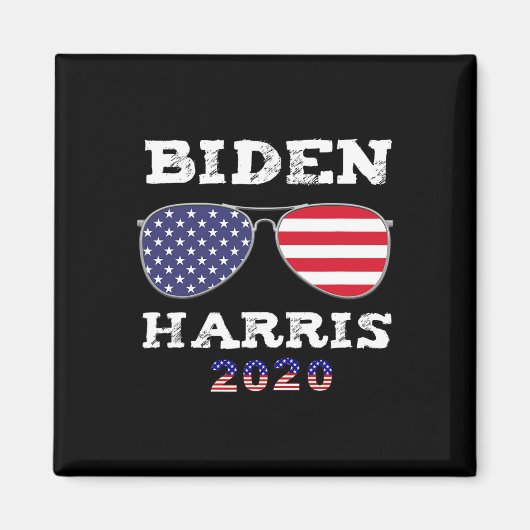 ハリス2020アメリカ国旗のサングラス マグネット (正面)