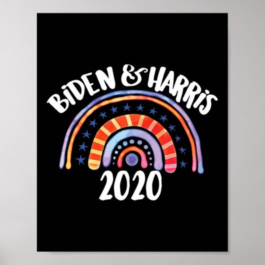 ハリス2020レインボーゲイプライドLGBT 2020選挙 ポスター (正面)