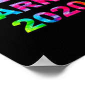 ハリス2020選挙絞り染めヴィンテージヒッピー ポスター (角)