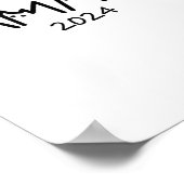 ハリス2024おもしろいかわいい子どものいないキャットレディ ポスター (角)