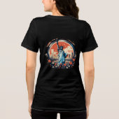 ハリス2024はっきりした年:選挙支援 トライブレンドTシャツ (裏面)