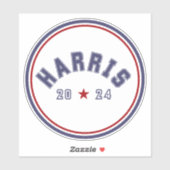 ハリス2024アスレティックワードアートカーデカール シール (シート)