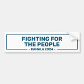 ハリス2024人のための戦い バンパーステッカー (正面)