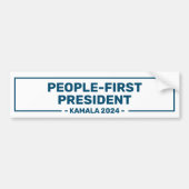 ハリス2024人初の大統領 バンパーステッカー (正面)