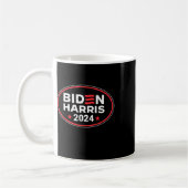 ハリス2024大統領アメリカ国旗ジョー・バイデン カマ コーヒーマグカップ (左)
