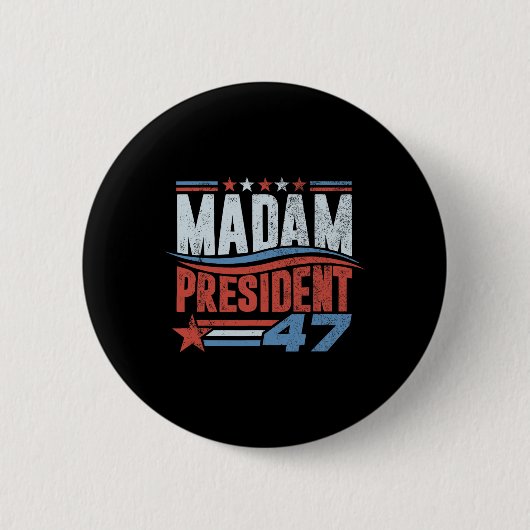 ハリス2024大統領選挙キャンペーン1 缶バッジ (正面)
