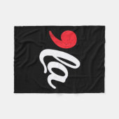 ハリス2024年の社長Comma La おもしろい 1 フリースブランケット (正面(横))