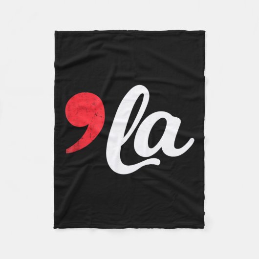 ハリス2024年の社長Comma La おもしろい 1 フリースブランケット (正面)
