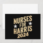 ハリス2024年アメリカ看護師チーム 招待状 (正面/裏面)