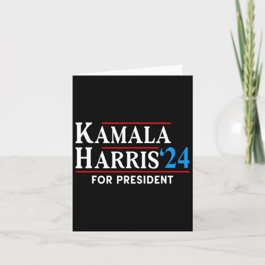 ハリス2024年カマの大統領選挙投票 カード (正面)