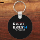 ハリス2024年カマの大統領選挙投票 キーホルダー (正面)