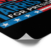 ハリス2024年カマの大統領選挙投票 ポスター (角)