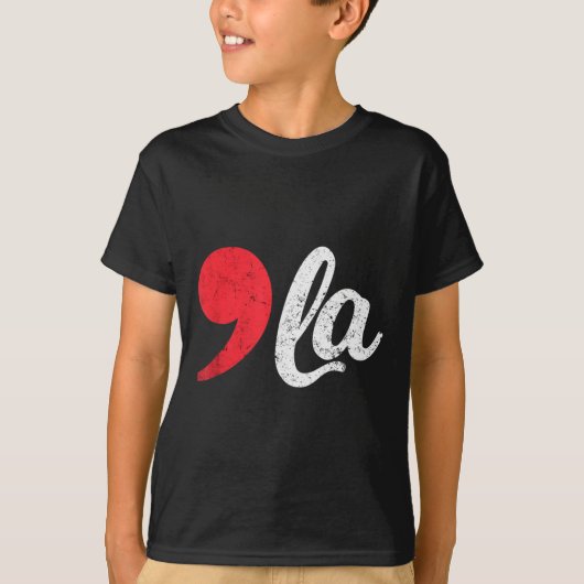ハリス2024年コ動揺してマ・ラ総おもしろい長 Tシャツ (正面)