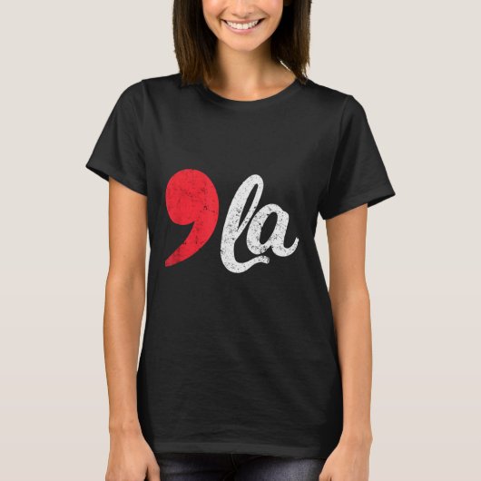 ハリス2024年コ動揺してマ・ラ総おもしろい長 Tシャツ (正面)