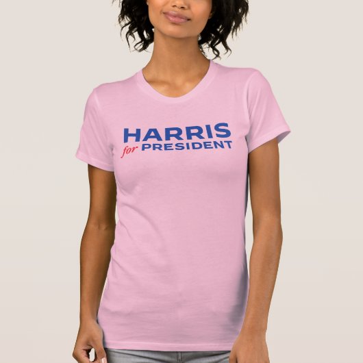ハリス2024年米国大統領選大統領の選担当 Tシャツ (正面)