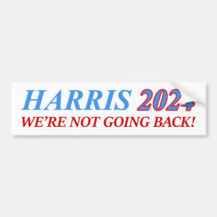 ハリス2024我々は戻らない!カマラ大統領 バンパーステッカー