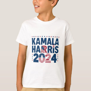 ハリス2024政治愛国声明の民主党員 Tシャツ
