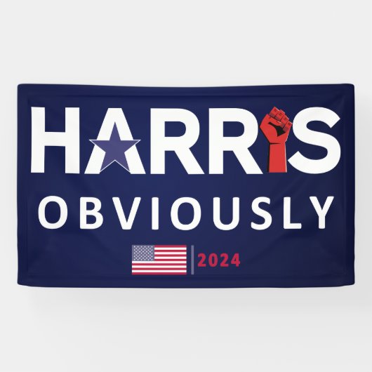 ハリス2024明らかに – Kamala Harris 横断幕 (横)