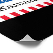 ハリス2024最後の分コスチュームkamala名タグ ポスター (角)