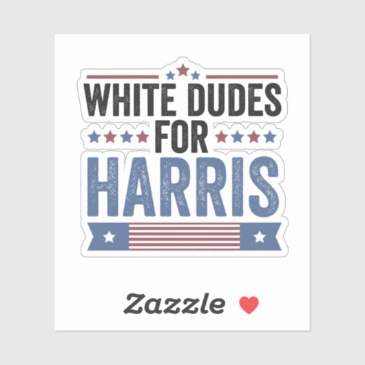 ハリス2024用ホワイトダデス シール (シート)