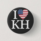 ハリス2024 缶バッジ (正面)