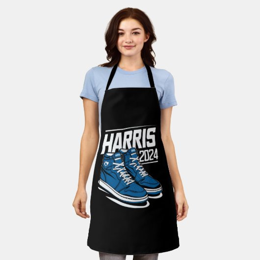 ハリス24投票プレジデントかまら選挙スニーカー エプロン (着用した状態)