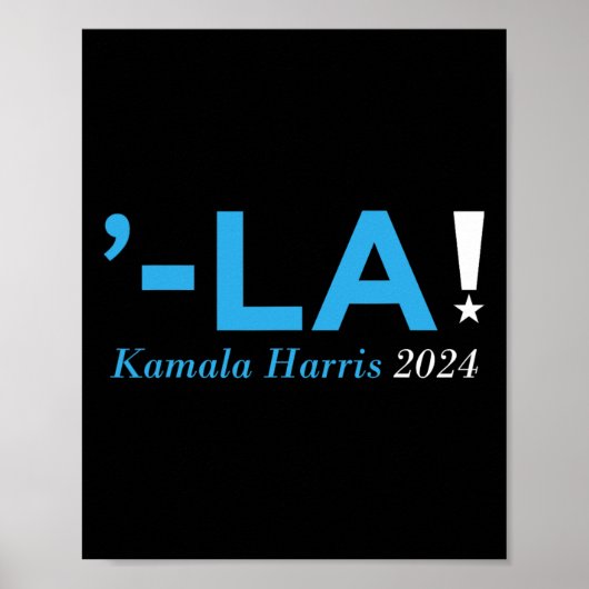 ハリス24 Comma La Kamala Walz 2024 President Kama ポスター (正面)