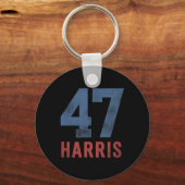 ハリス47女の子と女の子のための最初の女性の10代の社長 キーホルダー (正面)