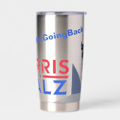 ハリス・ウォルズのキャットレディース – 戻らない！ 保温保冷タンブラー (左面)