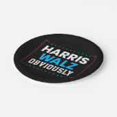 ハリス・ウォルズ明らかに ペーパープレート (アングル)