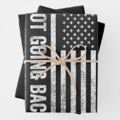 ハリス・ウォルズ選挙には戻らない ラッピングペーパーシート (インサイチュ)