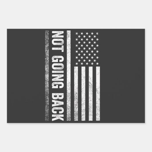 ハリス・ウォルズ選挙には戻らない ラッピングペーパーシート (正面)