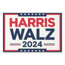 ハリス・ウォルズ2024ヤード標識