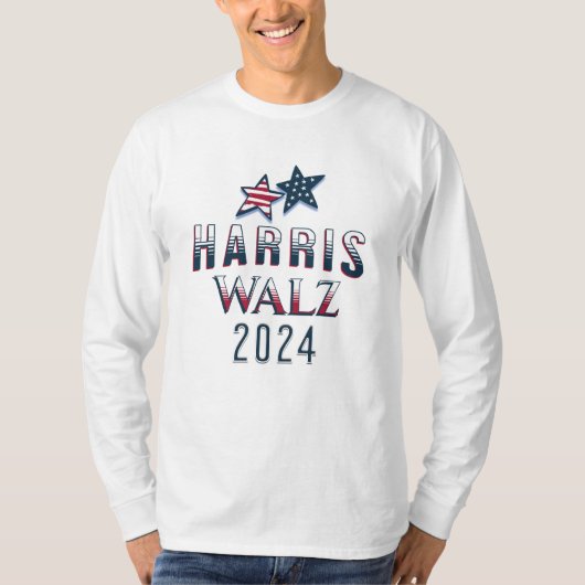 ハリス・ウォルズ2024年選挙 Tシャツ (正面)