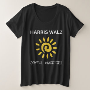 ハリス・ウォルズ 喜びの戦士 プラスサイズTシャツ