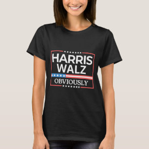 ハリス・ウォルズ。明らかに。カマラハリスティムワルツ Tシャツ