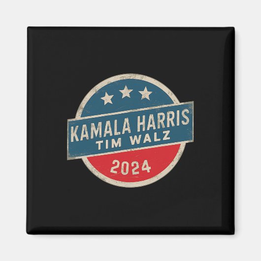 ハリス・ウォルズ 2024 大統領選挙キャンペーン マグネット (正面)