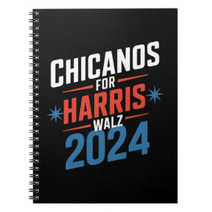 ハリス・ウォルツを支持するチカーノ 2024 大統領 ノートブック
