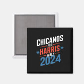 ハリス・ウォルツを支持するチカーノ 2024 大統領 マグネット (正面/裏面)