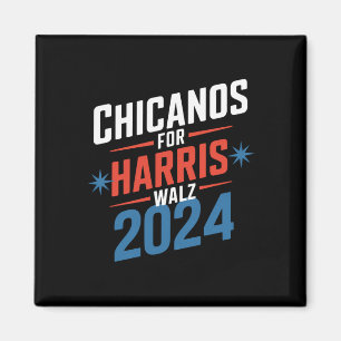 ハリス・ウォルツを支持するチカーノ 2024 大統領 マグネット