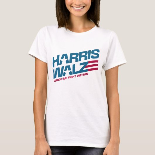 ハリス・ウォルツ大統領に勝つ Tシャツ (正面)