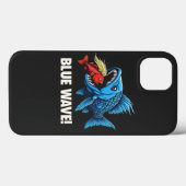 ハリス・ウォルツ選挙ブルーウェーブズ民主魚 Case-Mate iPhoneケース (裏面 (横))