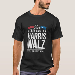 ハリス・ウォルツ2024年大統領のための退役軍人 Tシャツ