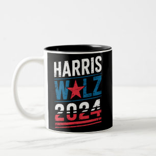 ハリス・ウォルツ 2024年選挙 カマラ・ハリス ティム・ウォルツ ツートーンマグカップ
