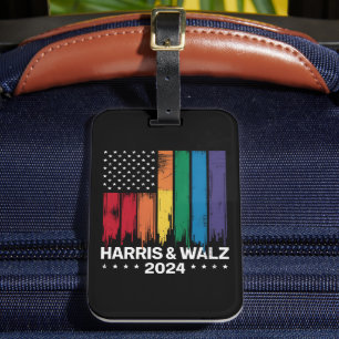 ハリス・ウォルツ 2024年選挙 ゲイ ティム・ウォルツ LGBTQ ラゲッジタグ