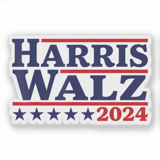ハリス・ウォルツ 2024 大統領 シール (正面)