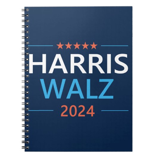 ハリス・ウォルツ 2024 大統領 ノートブック (正面)