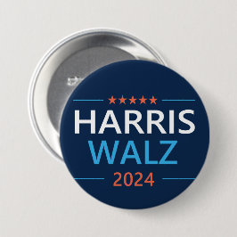 ハリス・ウォルツ 2024 大統領 缶バッジ