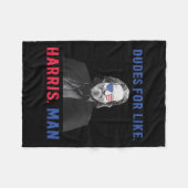 ハリス・カマラハリス社長のためのデュデス フリースブランケット (正面(横))